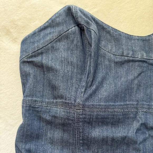 Juicy Couture Denim Strapless Dress Vintage Size XL - Picture 3 of 12